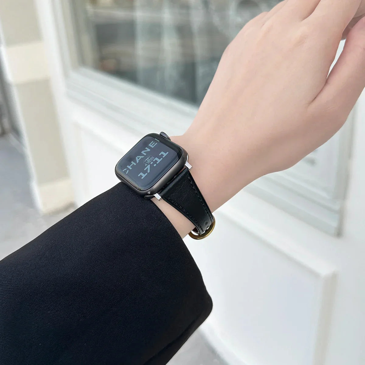 Slim Leder Armband For Apple Uhr – Ansicht 1