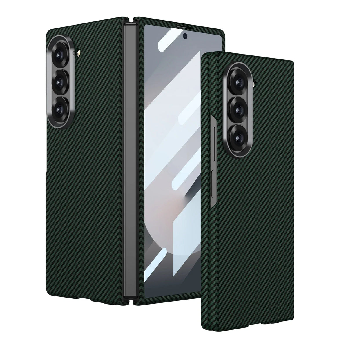 Premium Carbon-Fiber Magnetic Z Fold Hülle – Ansicht 3