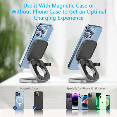 Foldable 3-in-1 Magnetic Wireless Charger Stand