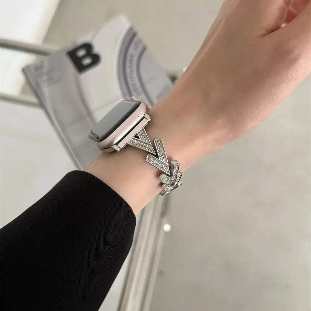 Luxuriös Diamond Armband For Apple Uhr – Ansicht 3