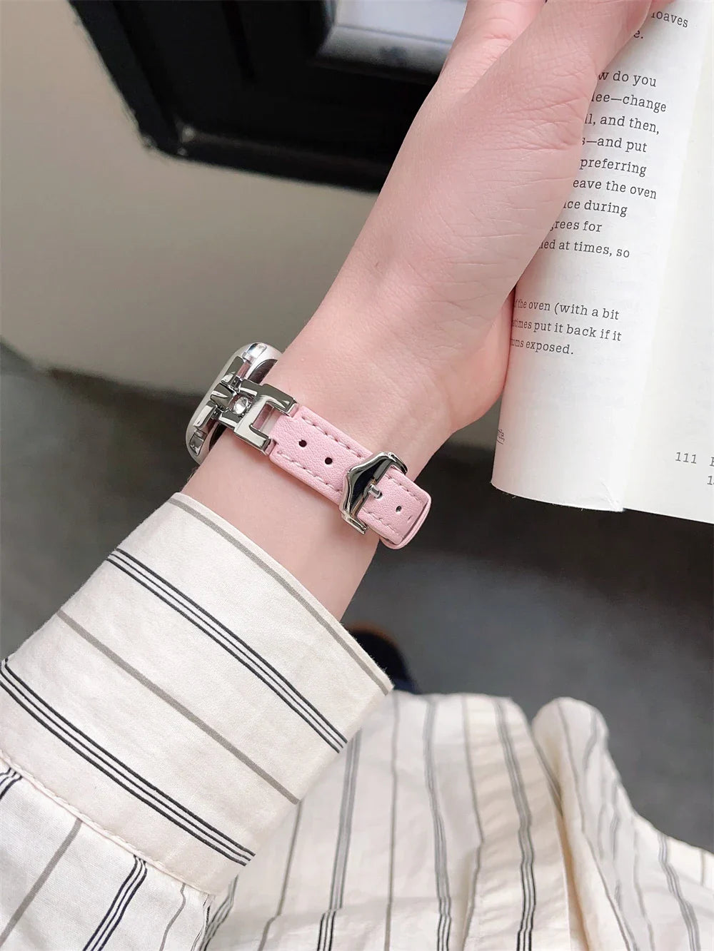 Diamonds Leder Armband For Apple Uhr – Ansicht 3