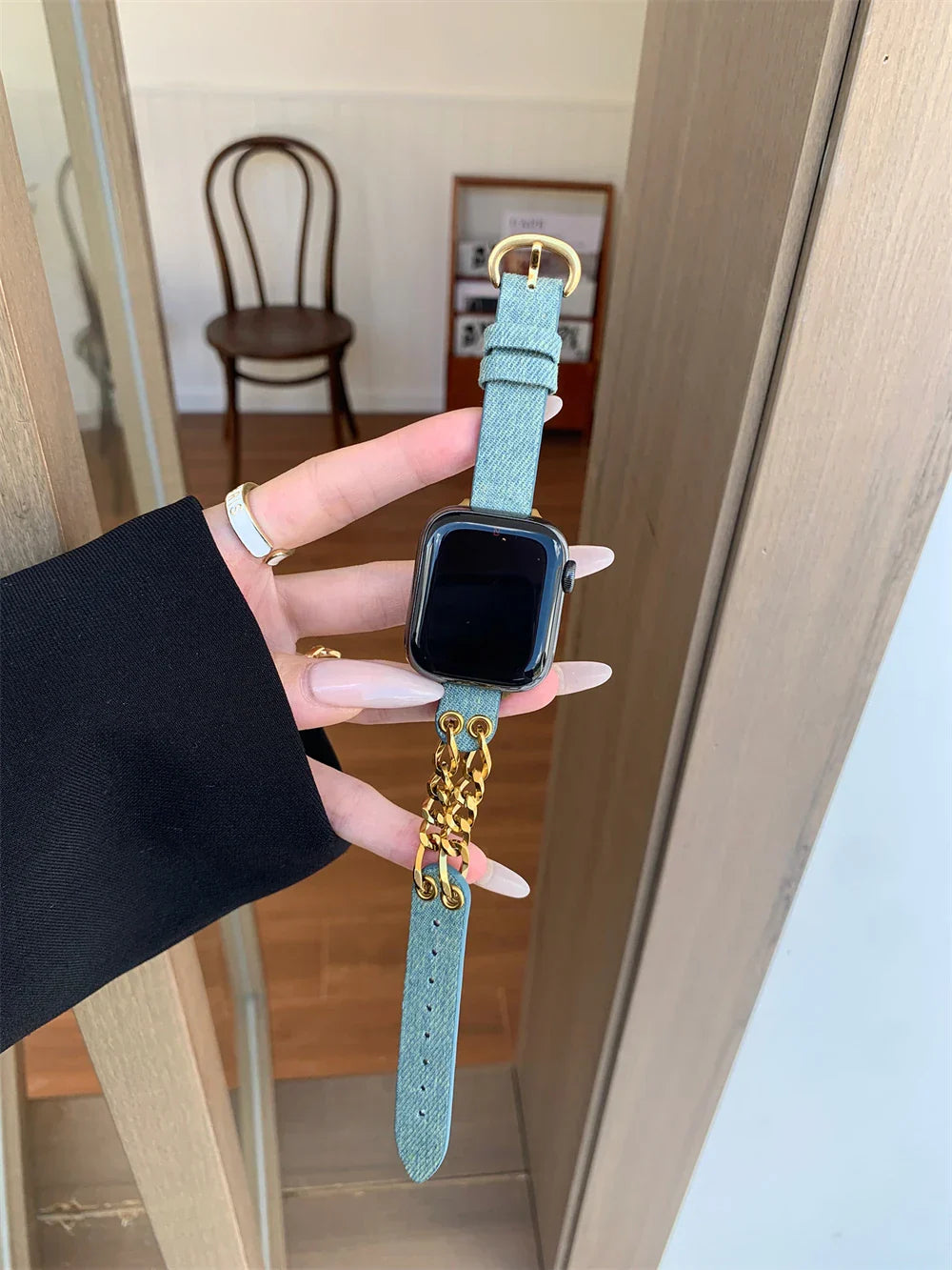 Slim Leder Armband For Apple Uhr – Ansicht 2