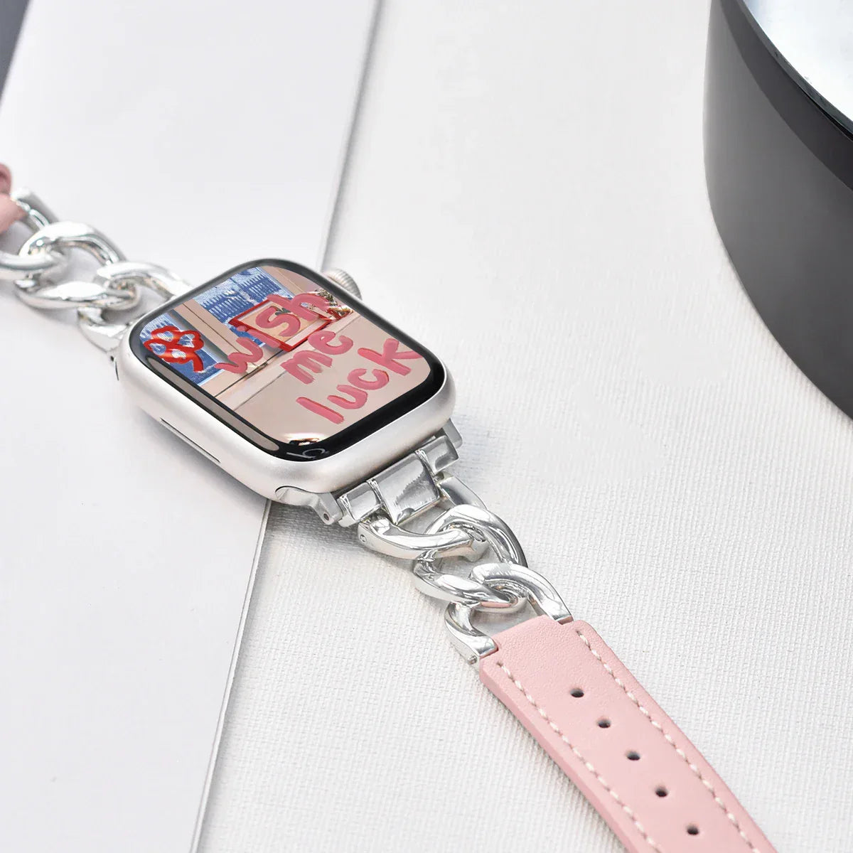 Metal Leder Armband For Apple Uhr – Ansicht 4