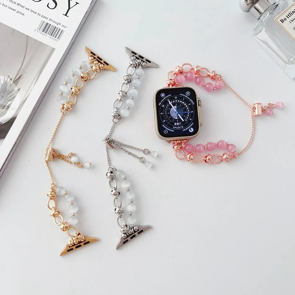 Luxury Crystal Metal Bracelet for Apple Watch