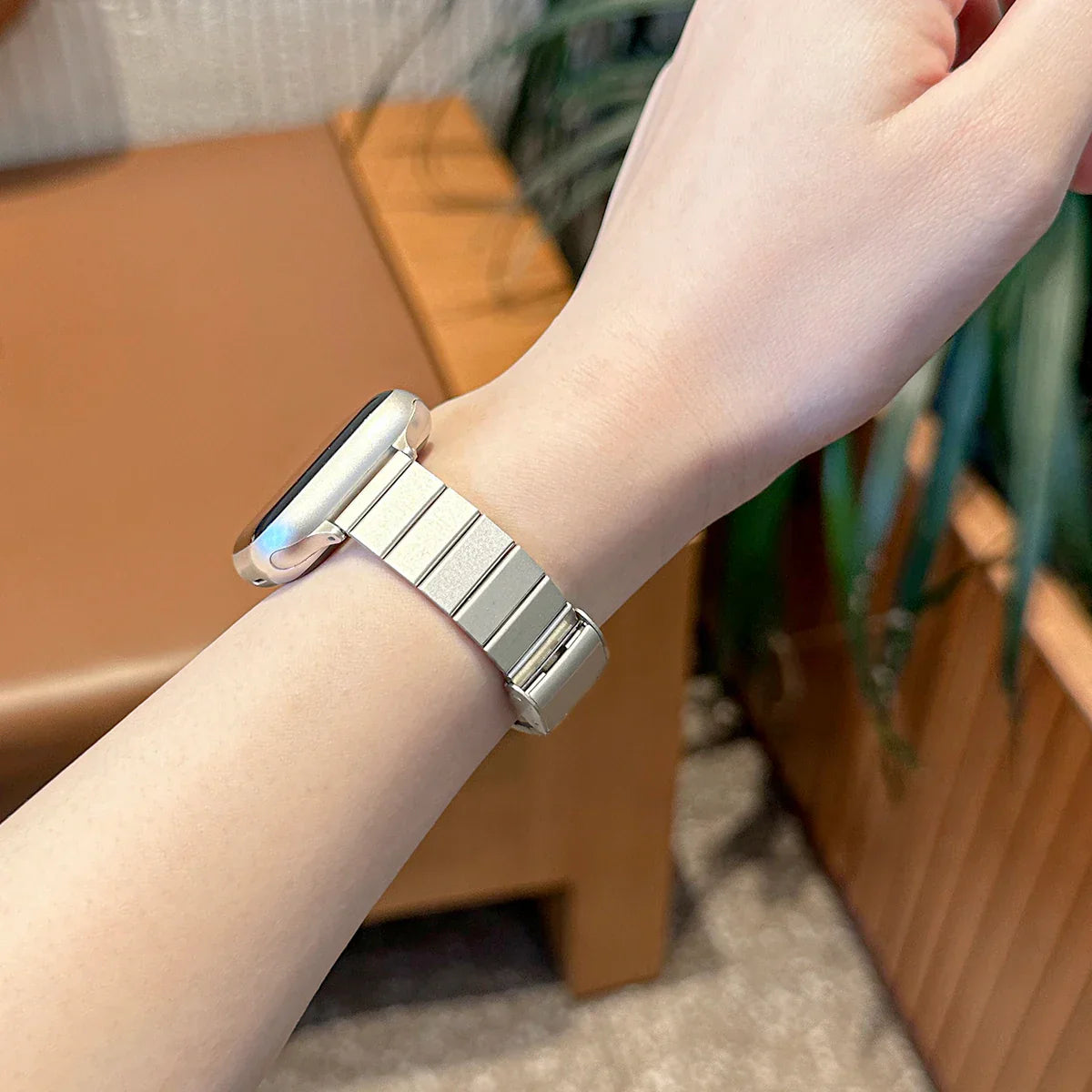 Slim Metal Armband For Apple Uhr – Ansicht 2