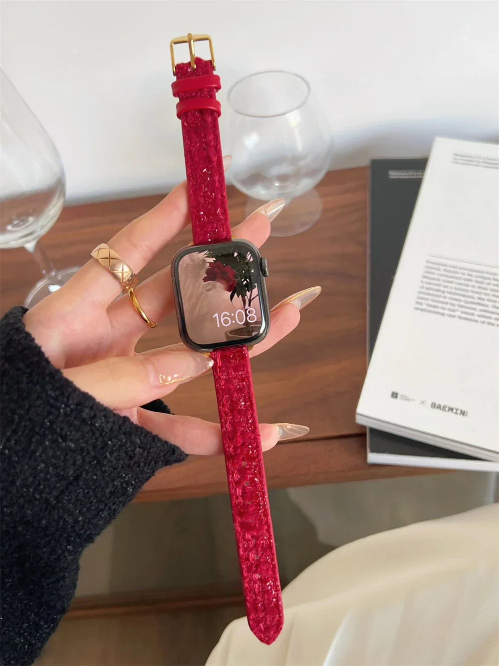 Slim Leder Armband For Apple Uhr – Ansicht 3