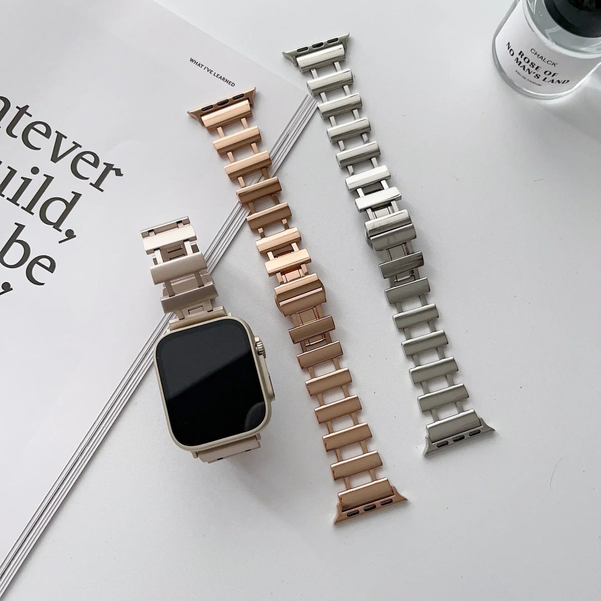 Luxuriös Stainless Steel Armband For Apple Uhr – Ansicht 6