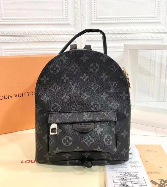 Black LV Monogram Mini Backpack - CASESFULLY