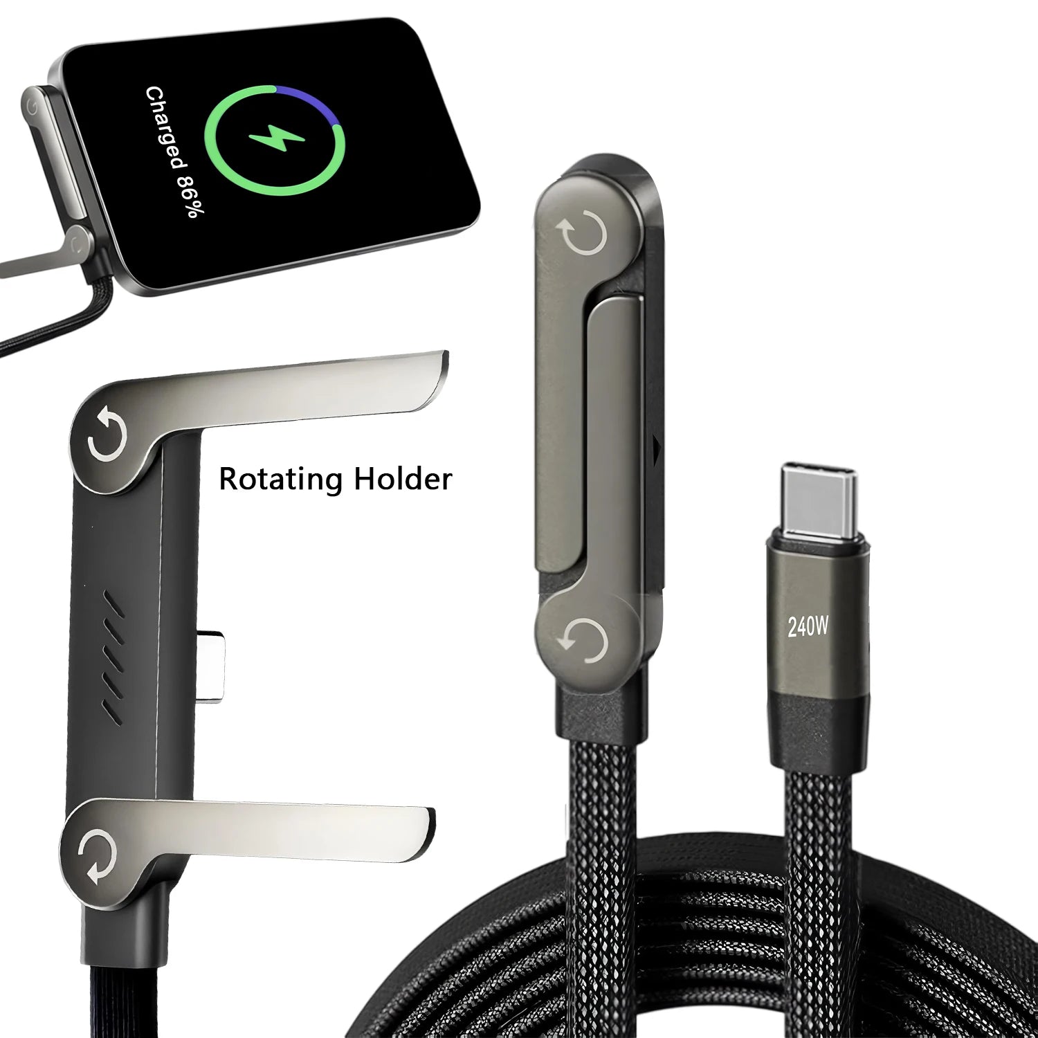 FoldStand Pro 3-in-1 Fast Charging Cable