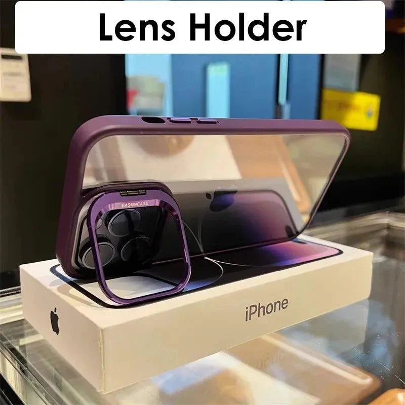 Metal Ring Lens Protector Phone Hülle for iPhone – Ansicht 2