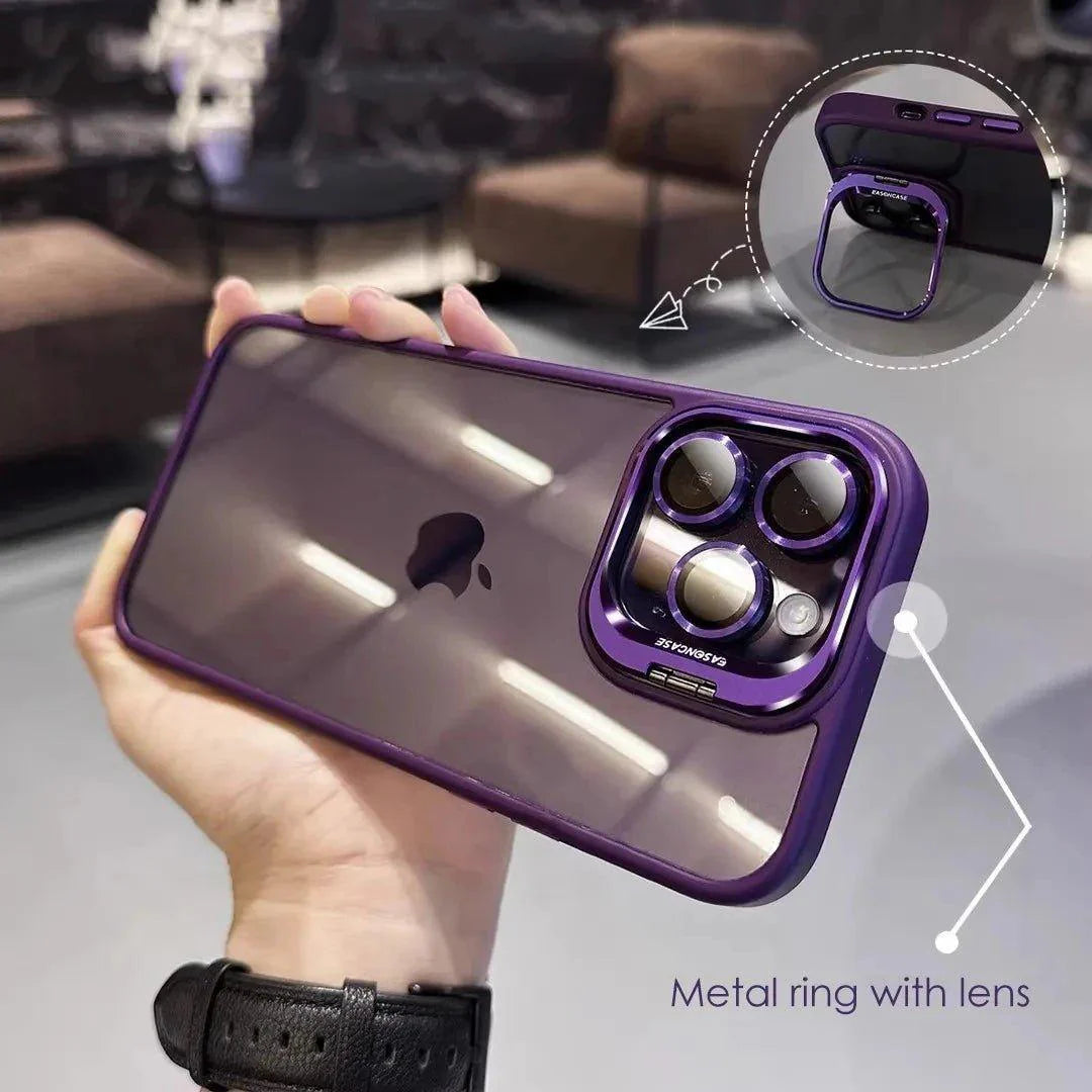 Metal Ring Lens Protector Phone Hülle for iPhone – Ansicht 3