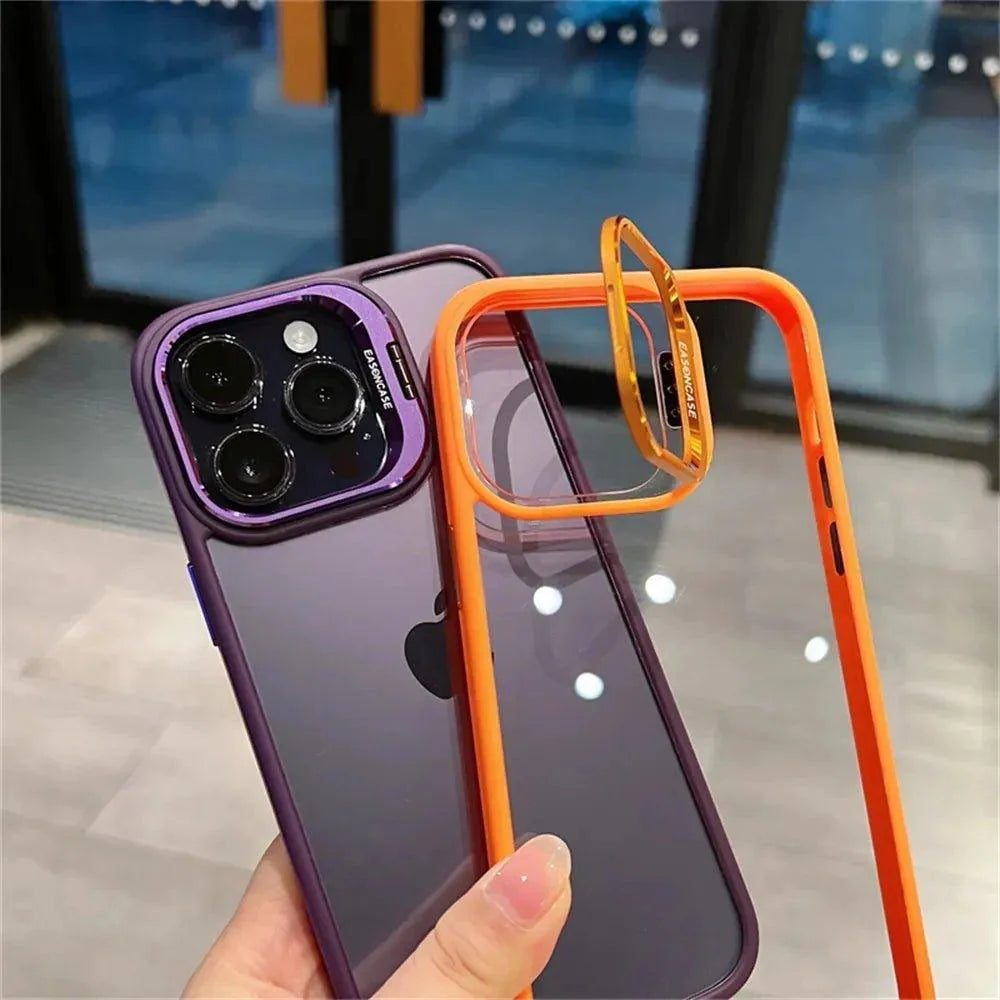 Metal Ring Lens Protector Phone Hülle for iPhone – Ansicht 5