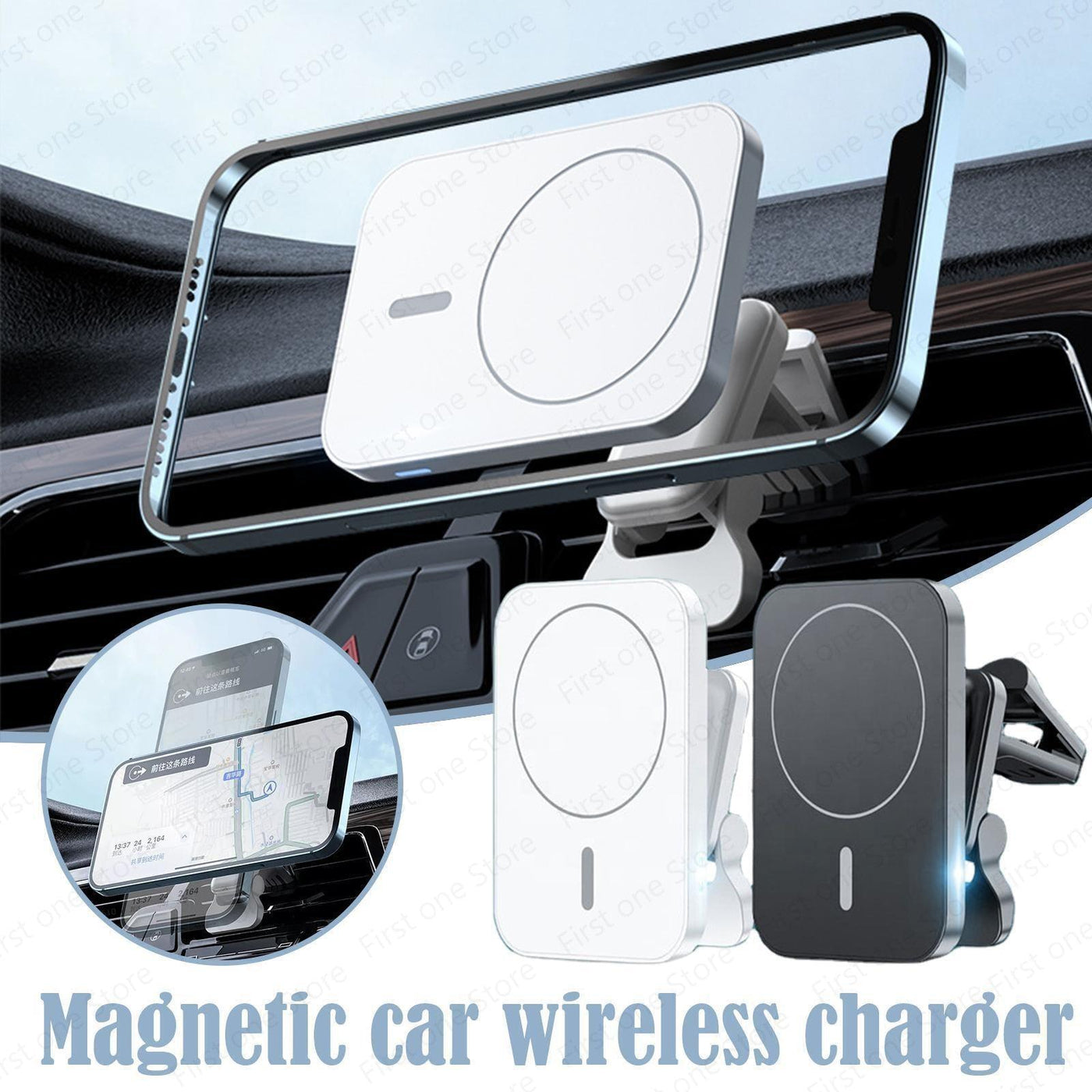 New Magsafe Car Charger Stand For iPhone - CASESFULLY