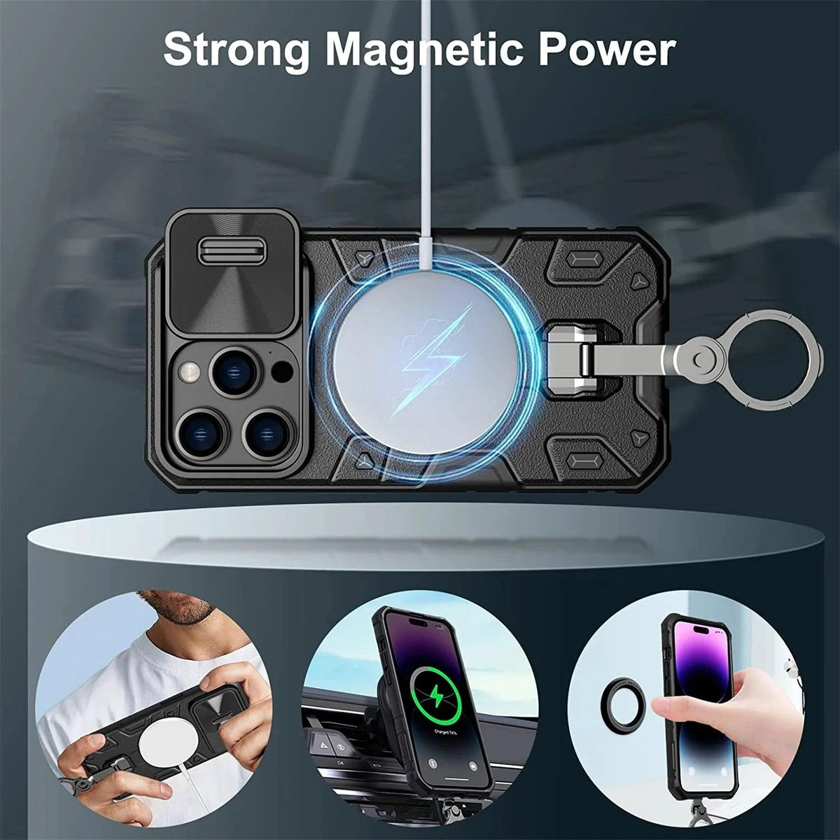 Premium Magnetic Armor pro Hülle for iPhone – Ansicht 7