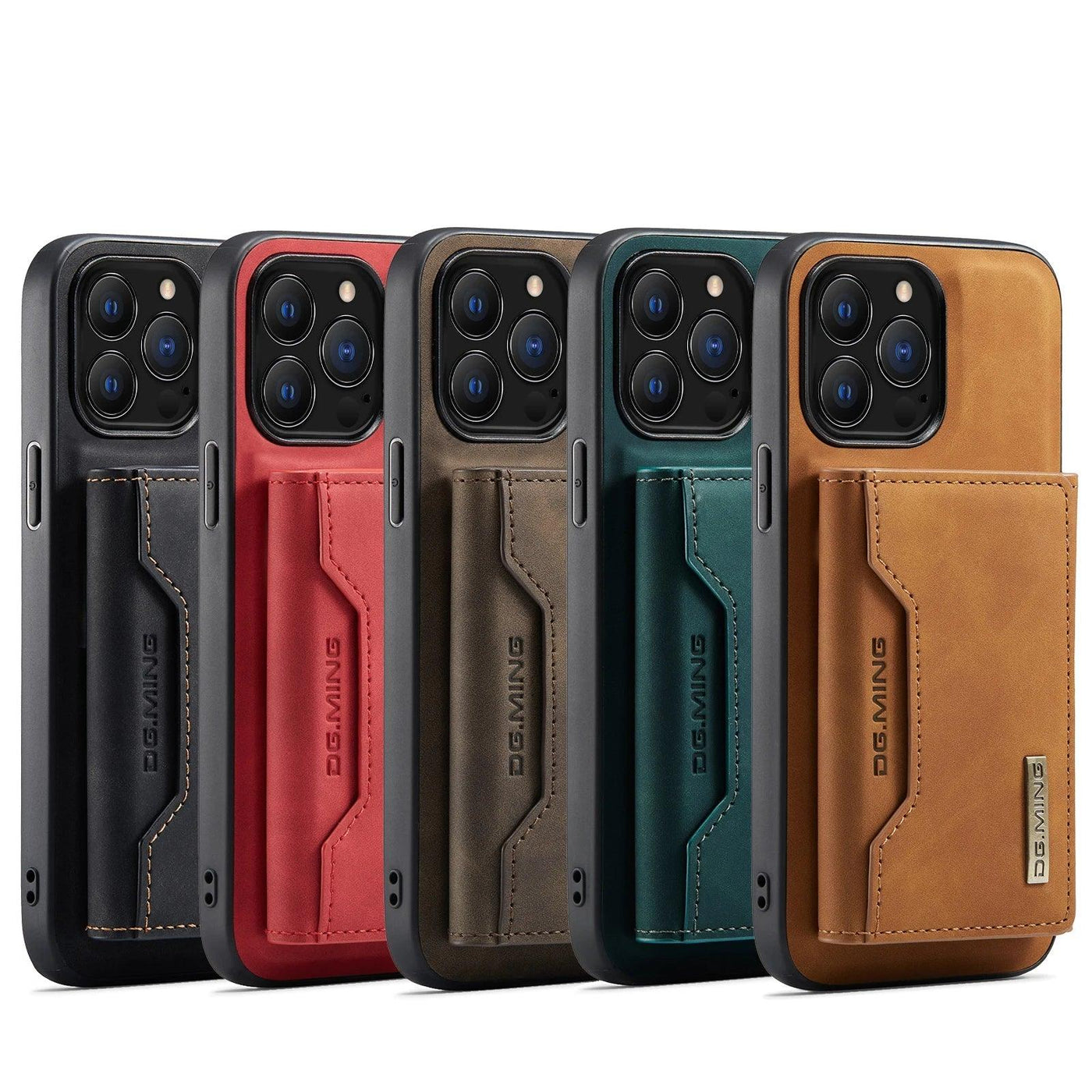 2-in-1 Magnetic Leather Wallet Case for iPhone - iphone14cases