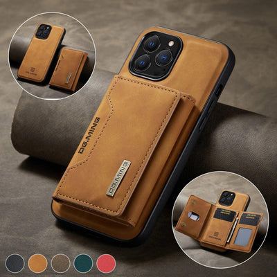 2-in-1 Magnetic Leather Wallet Case for iPhone - iphone14cases
