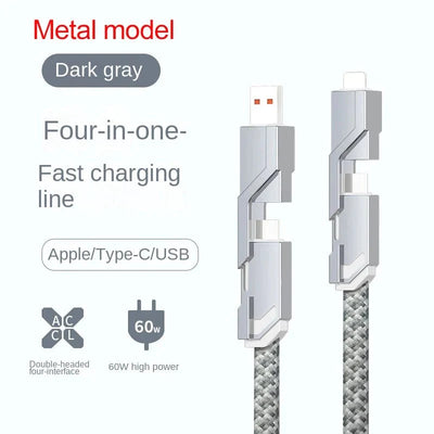 4-in-1 USB C Lightning Cable (2M): Fast Charging & Data Sync - BEIPHONE