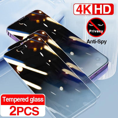 Anti Spy Privacy Screen Protector 2PCS For iPhone Series - CASESFULLY