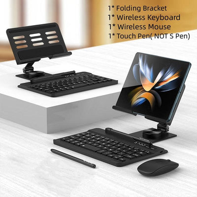 Desk Stand & Bluetooth Keyboard for Samsung Galaxy Z Fold 5 - CASESFULLY