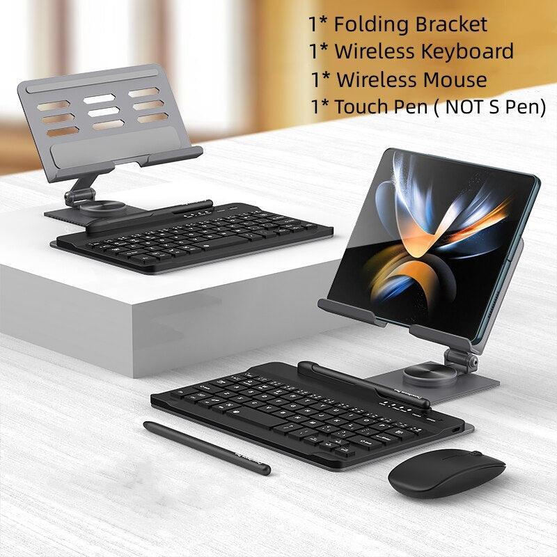 Desk Stand & Bluetooth Keyboard for Samsung Galaxy Z Fold 5 - CASESFULLY