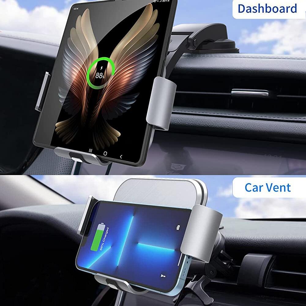 Dual-Coil Wireless Car fast Charger for Galaxy Z Fold 5 - CASESFULLY