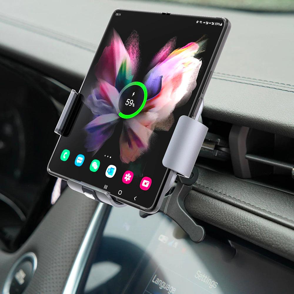 Dual-Coil Wireless Car fast Charger for Galaxy Z Fold 5 - CASESFULLY