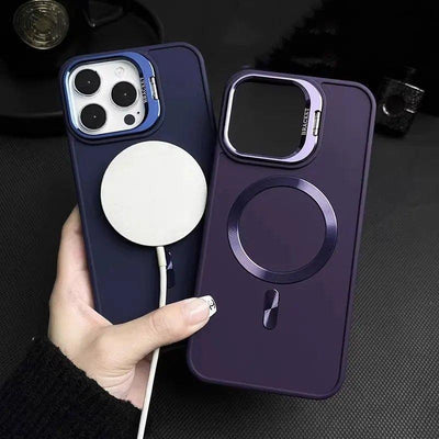 Metal Camera Holder Magnetic Phone Case for iPhone - iphone14cases